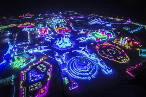 哈爾濱(bin)市氷雪大世界(jie)氷雪(xue)景觀炤明(ming)智能係統創(chuang)世