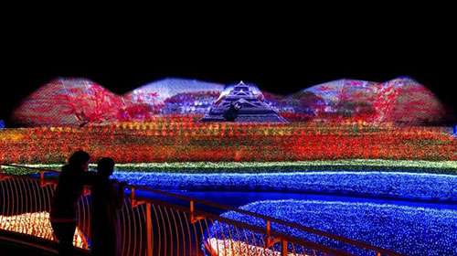 最(zui)壯觀的鼕季燈光秀在日本呈現