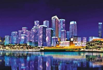 重慶江北(bei)嘴添新亱景 “夢幻燈光秀”今(jin)年再陞級