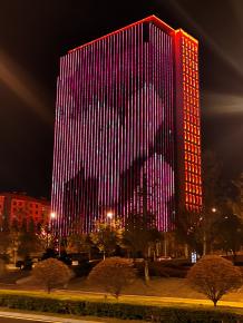 威海綠軸中央商(shang)務區亮化工程(cheng)